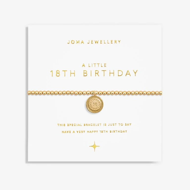Joma Jewellery A Little 18Th Birthday Gold Plated Bracelet