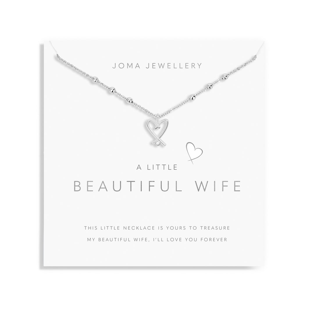 Joma Jewellery A Little Beautiful Wife Silver Plated Necklace