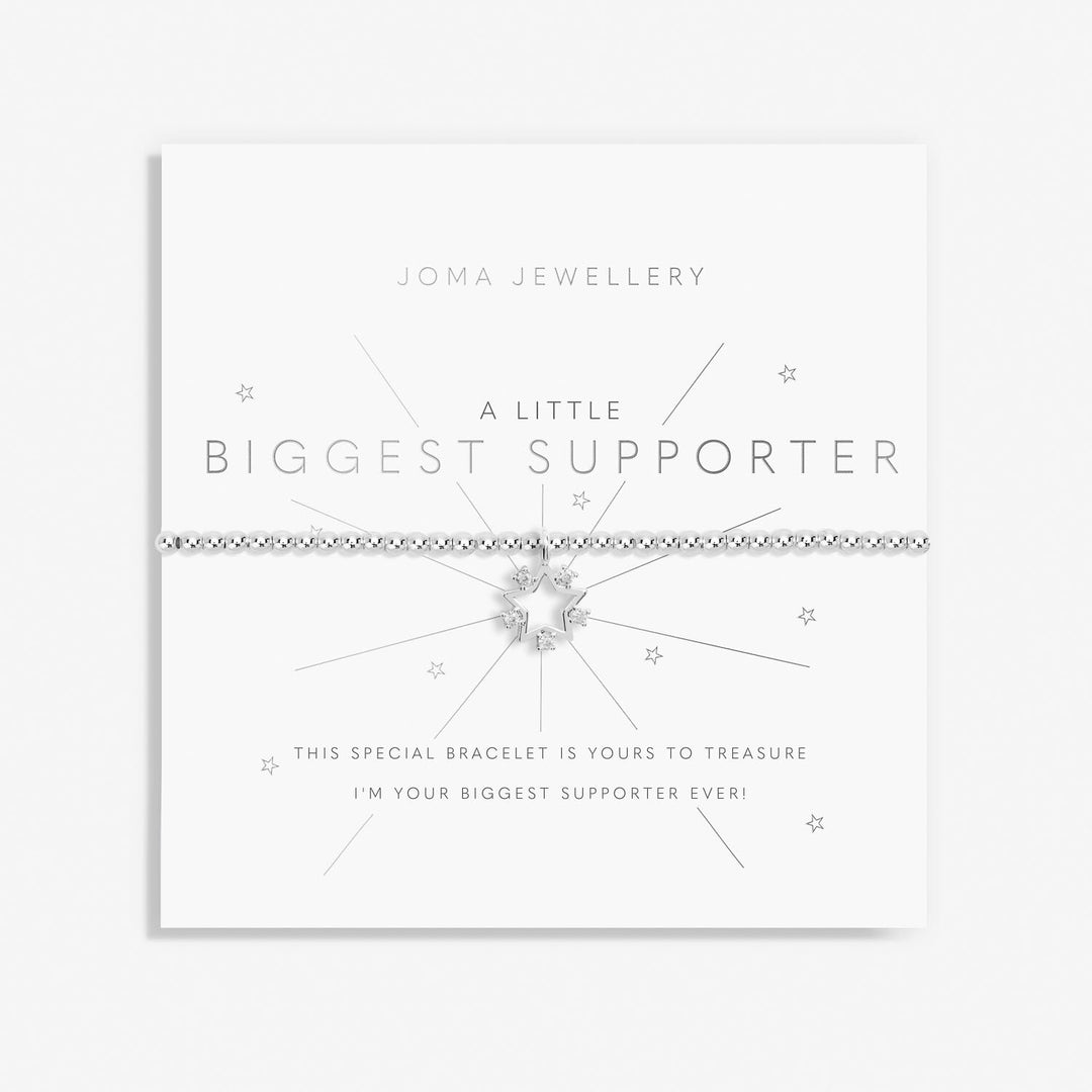 Joma Jewellery A Little Biggest Supporter Silver Plated Bracelet