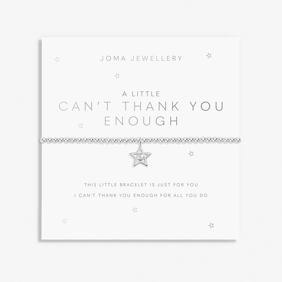 Joma Jewellery A Little Can'T Thank You Enough Silver Plated Bracelet