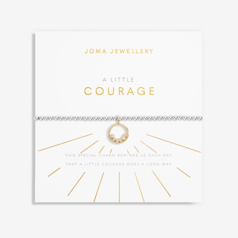 Joma Jewellery A Little Courage Silver And Gold Plated Bracelet