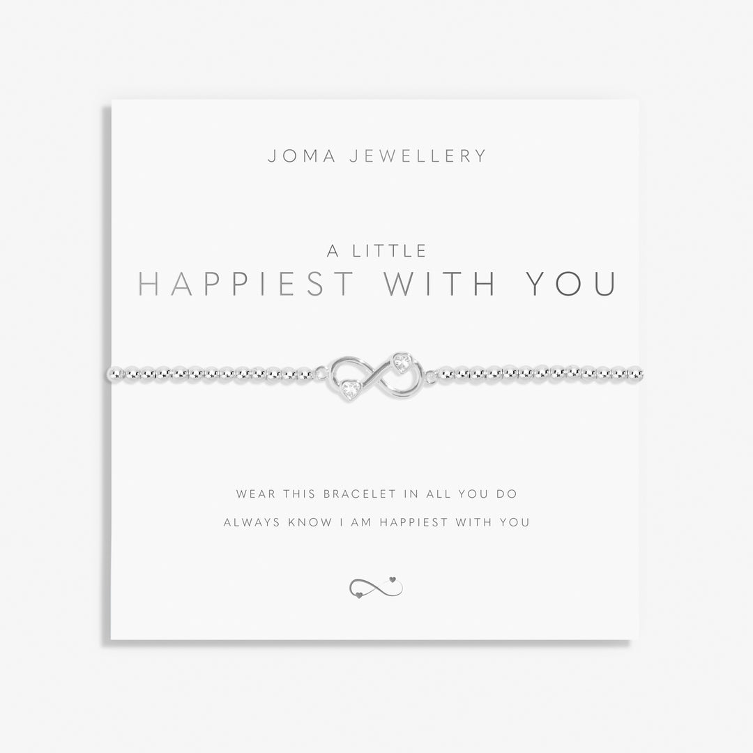 Joma Jewellery A Little Happiest With You Silver Plated Bracelet
