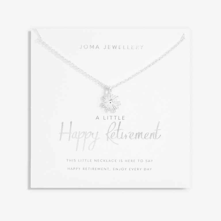 Joma Jewellery A Little Happy Retirement Silver Plated Necklace