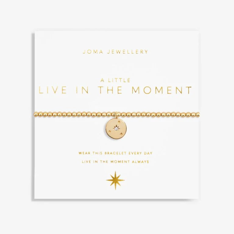 Joma Jewellery A Little Live In The Moment Gold Plated Bracelet