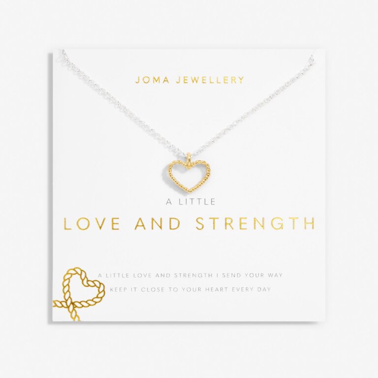 Joma Jewellery A Little Love And Strength Silver And Gold Plated Necklace