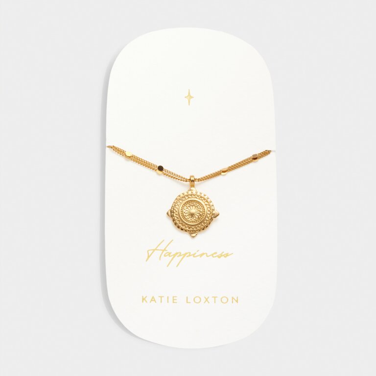 Katie Loxton Waterproof Antique Bracelet Happiness Gold Plated Bracelet