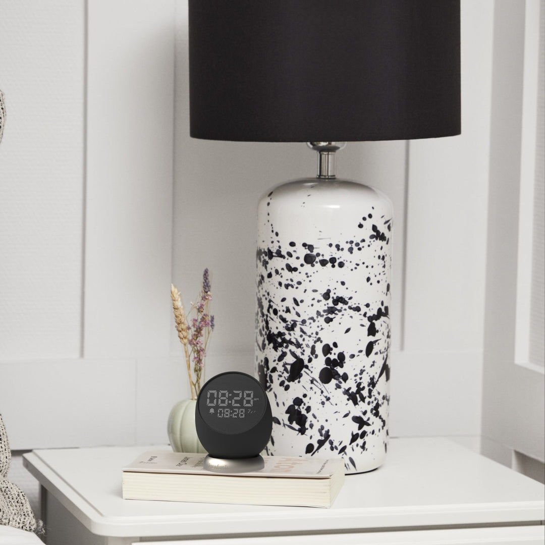 Bell Alarm Clock with Sound Black