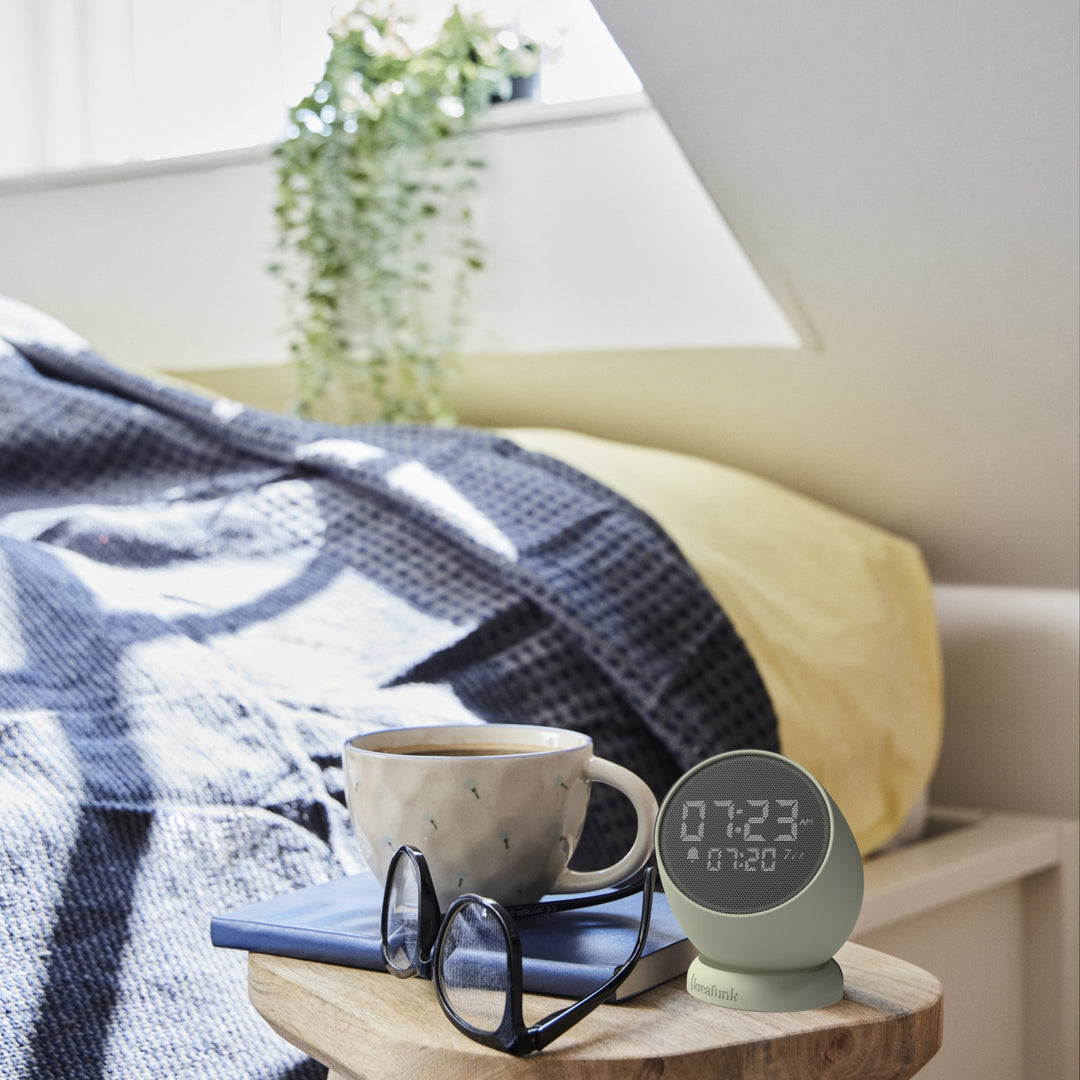 Bell Alarm Clock with Sound Dusty Olive
