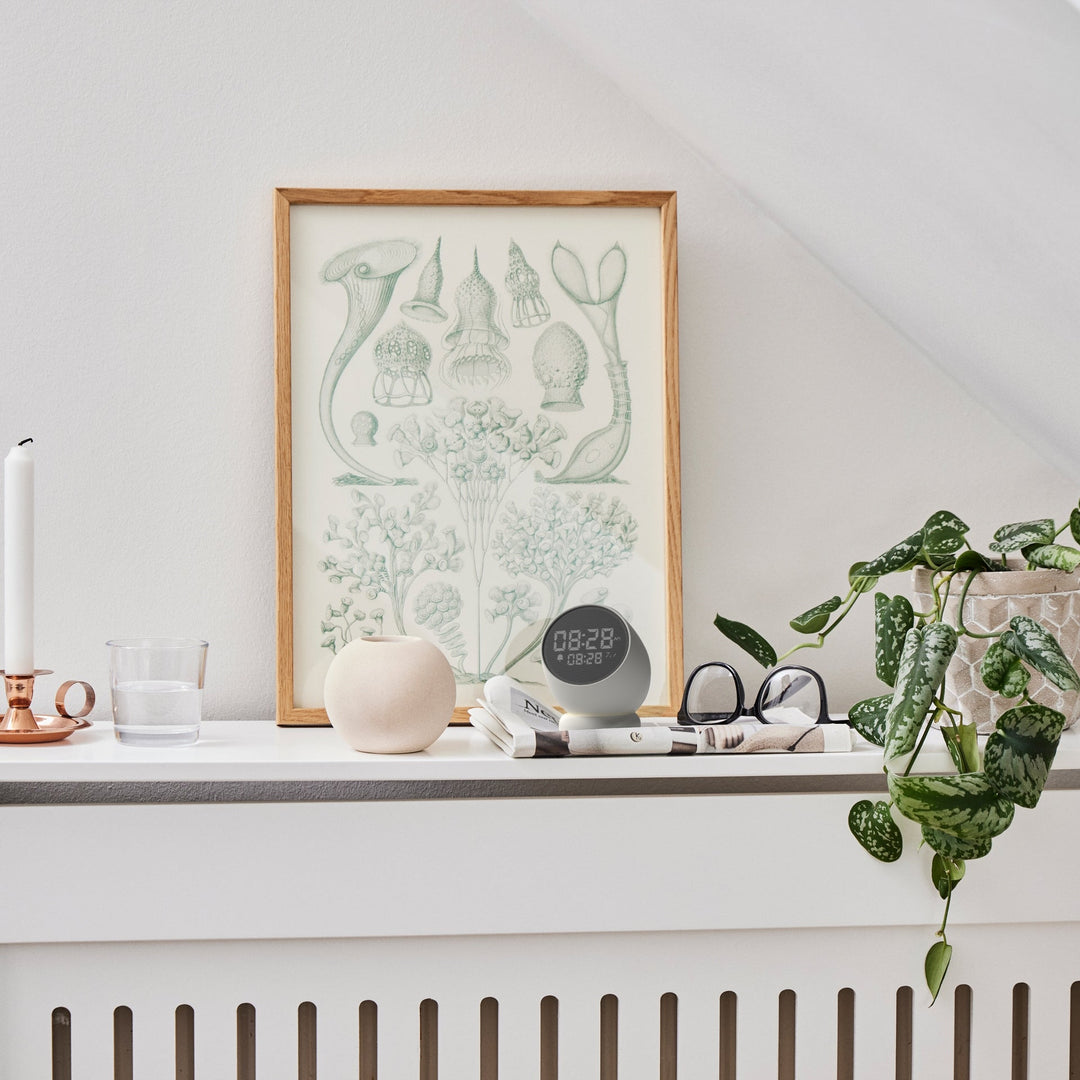Bell Alarm Clock with Sound White