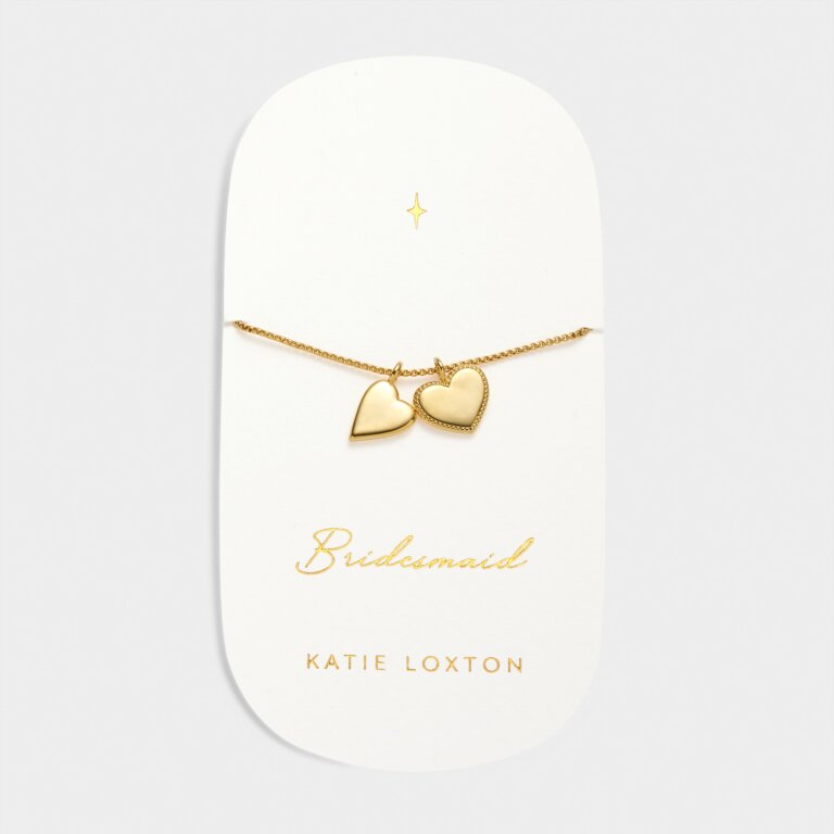 Katie Loxton Waterproof Bridal Charm Bracelet Bridesmaid Gold Plated Bracelet