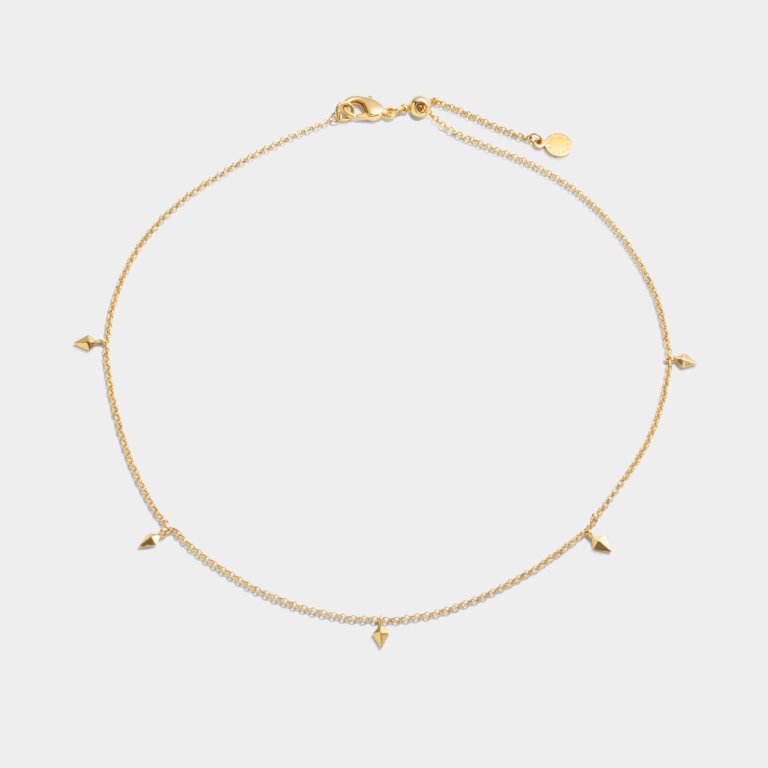 Katie Loxton Waterproof Estee Charm Choker Gold Plated Necklace