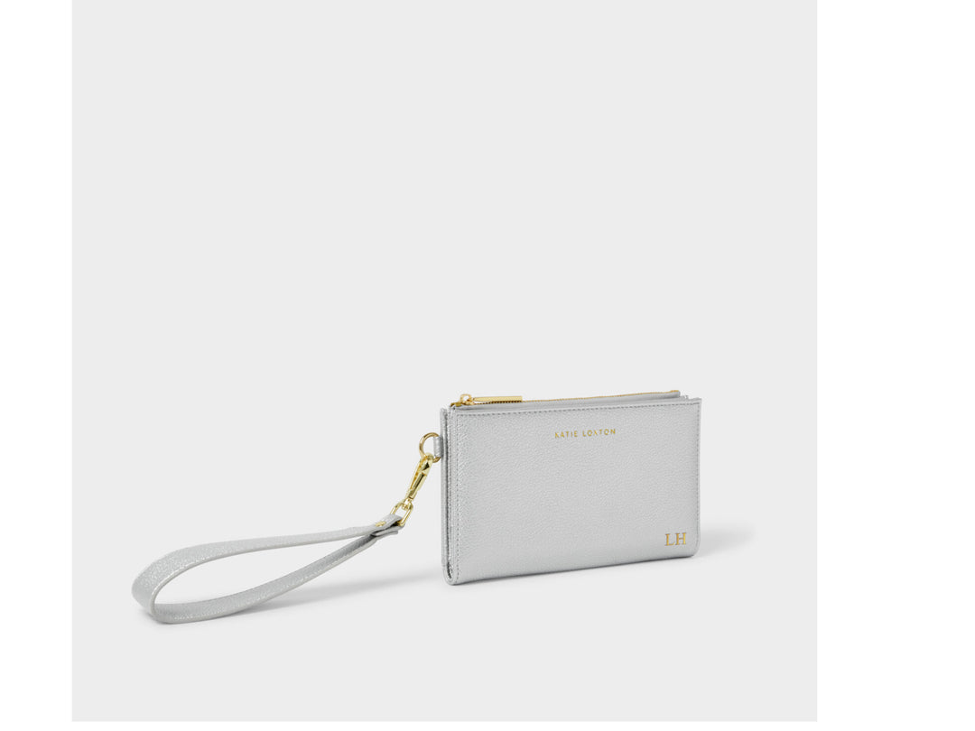 Katie Loxton Zana Wristlet Purse Silver