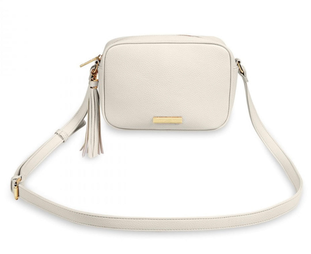 SOPHIA TASSEL CROSSBODY BAG - OFF WHITE