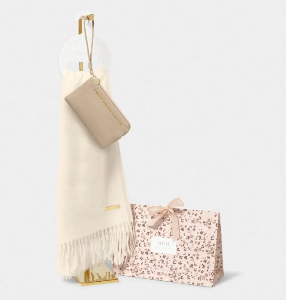 Scarf and Pouch Gift Set Mum