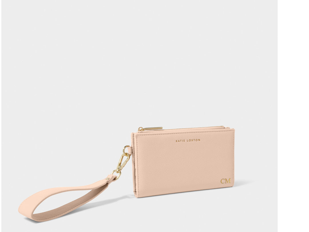 Katie Loxton Zana Wristlet Purse Nude Pink