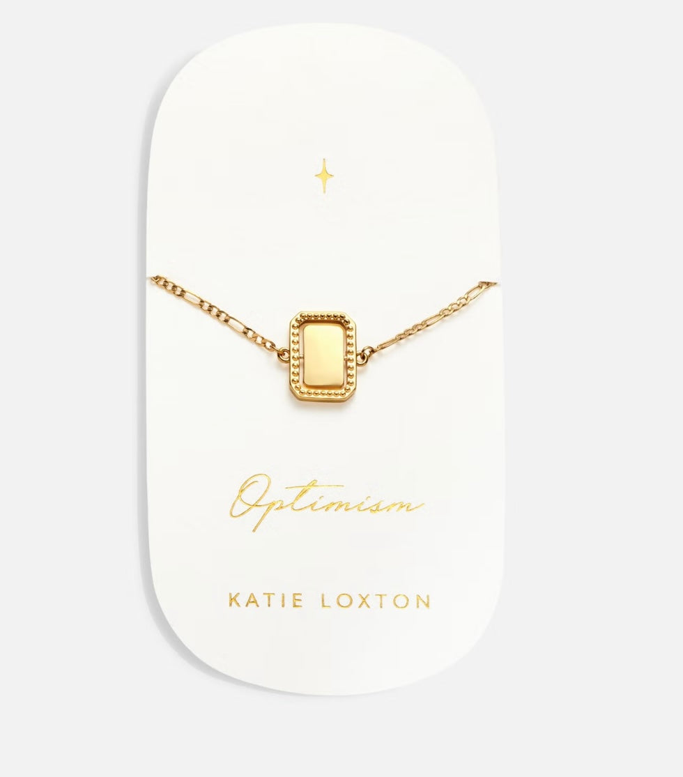 Katie Loxton Waterproof Spinning Amulet Bracelet Optimism Gold Plated Bracelet