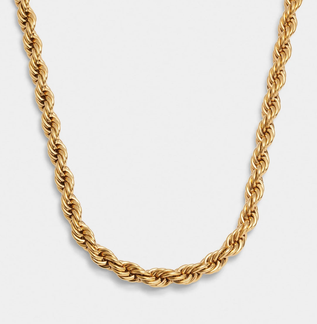Katie Loxton Waterproof Reine Rope Necklace Gold Plated Necklace