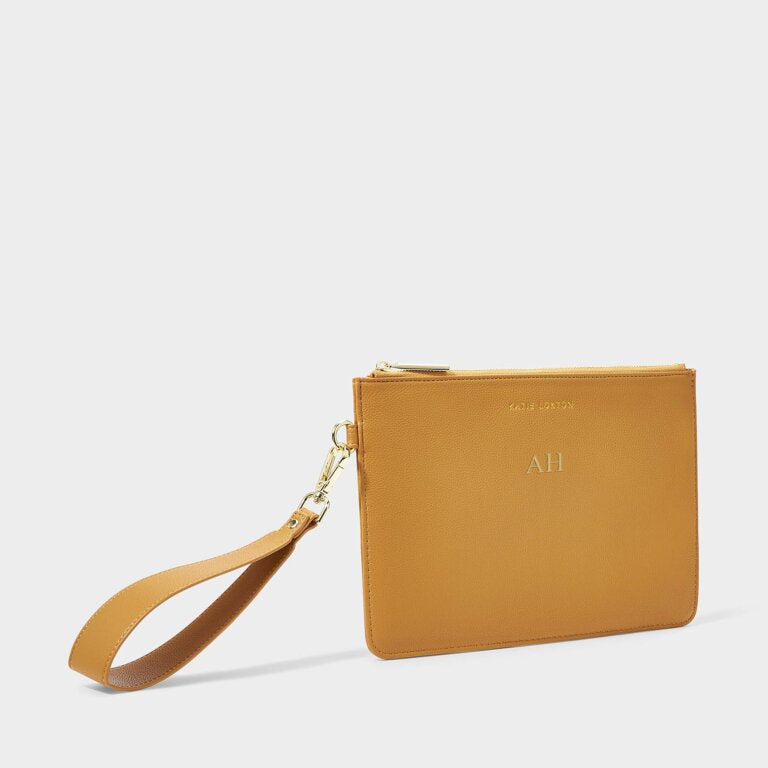 Zana Wristlet Pouch Dark Amber