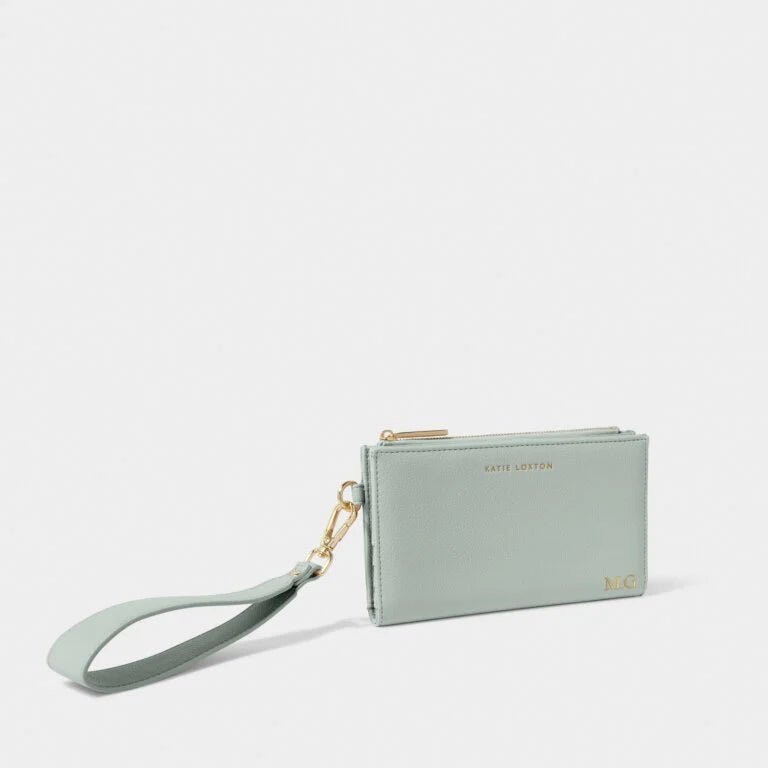 Zana Wristlet Purse Duck Egg Blue