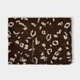 Katie Loxton Printed Scarf Leopard Dark Brown/Greige