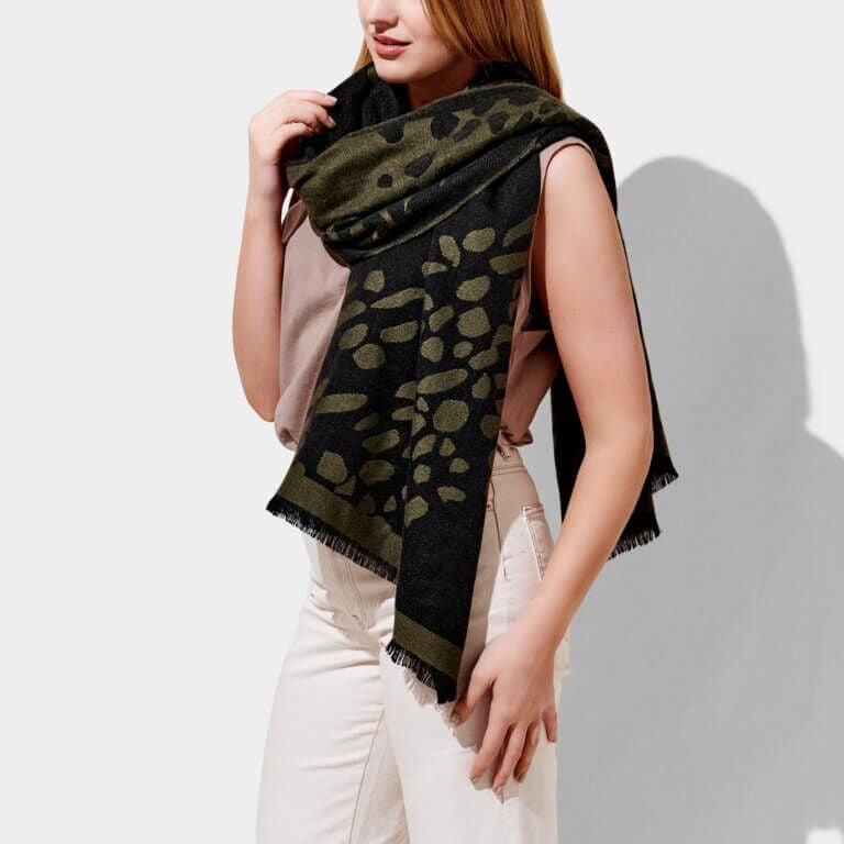 Katie Loxton Printed Blanket Scarf Large Dalmation