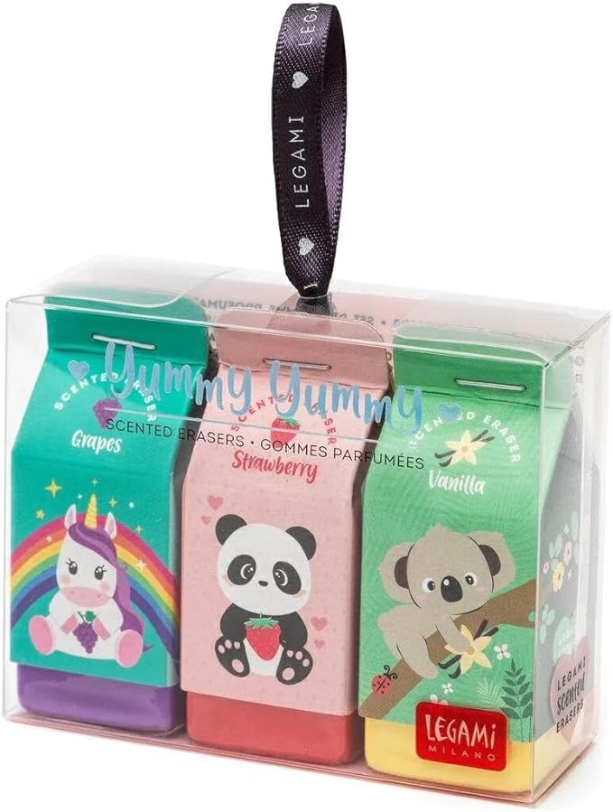 Legami Yummy Yummy Set Of 3 Scented Erasers