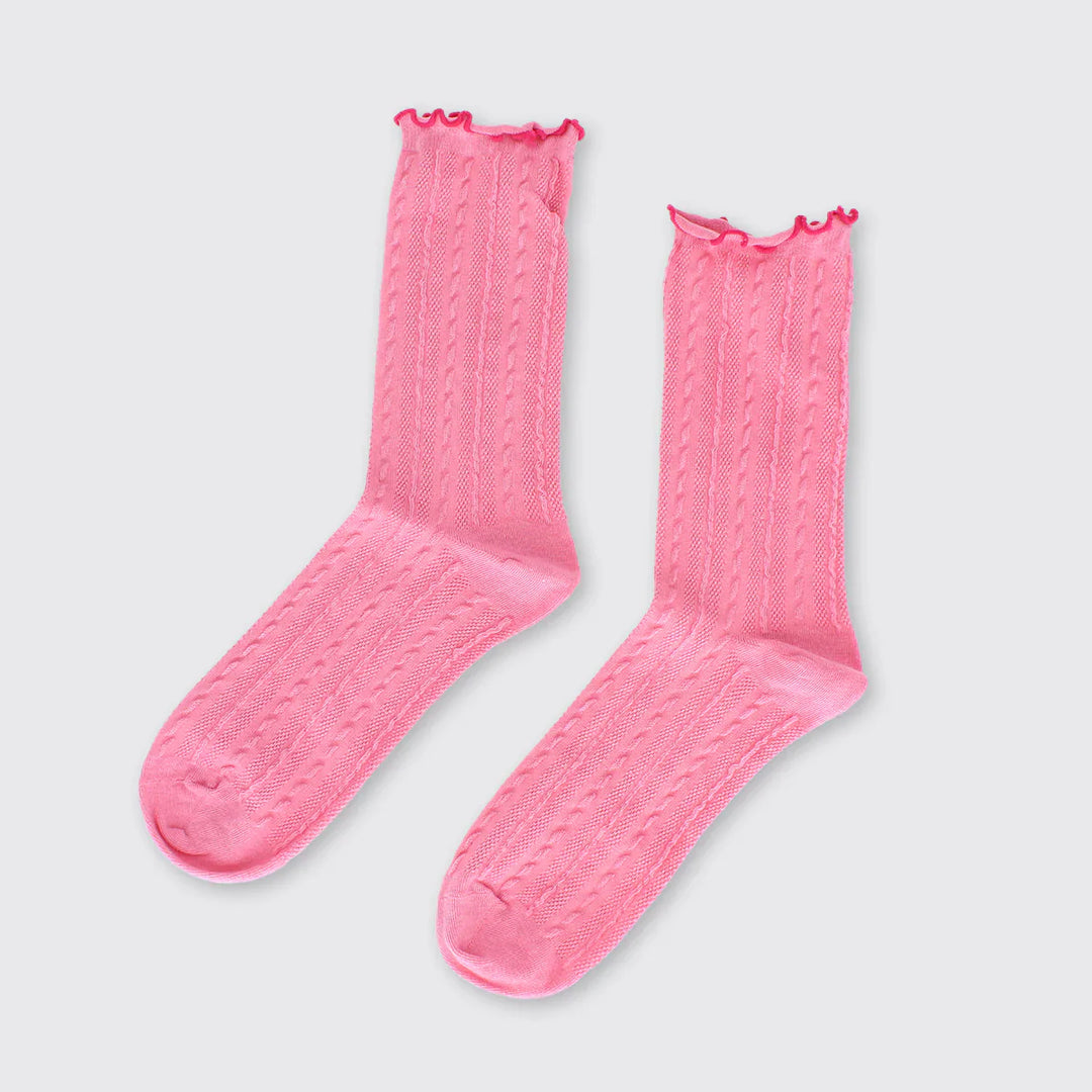 Raspberry Alice Socks