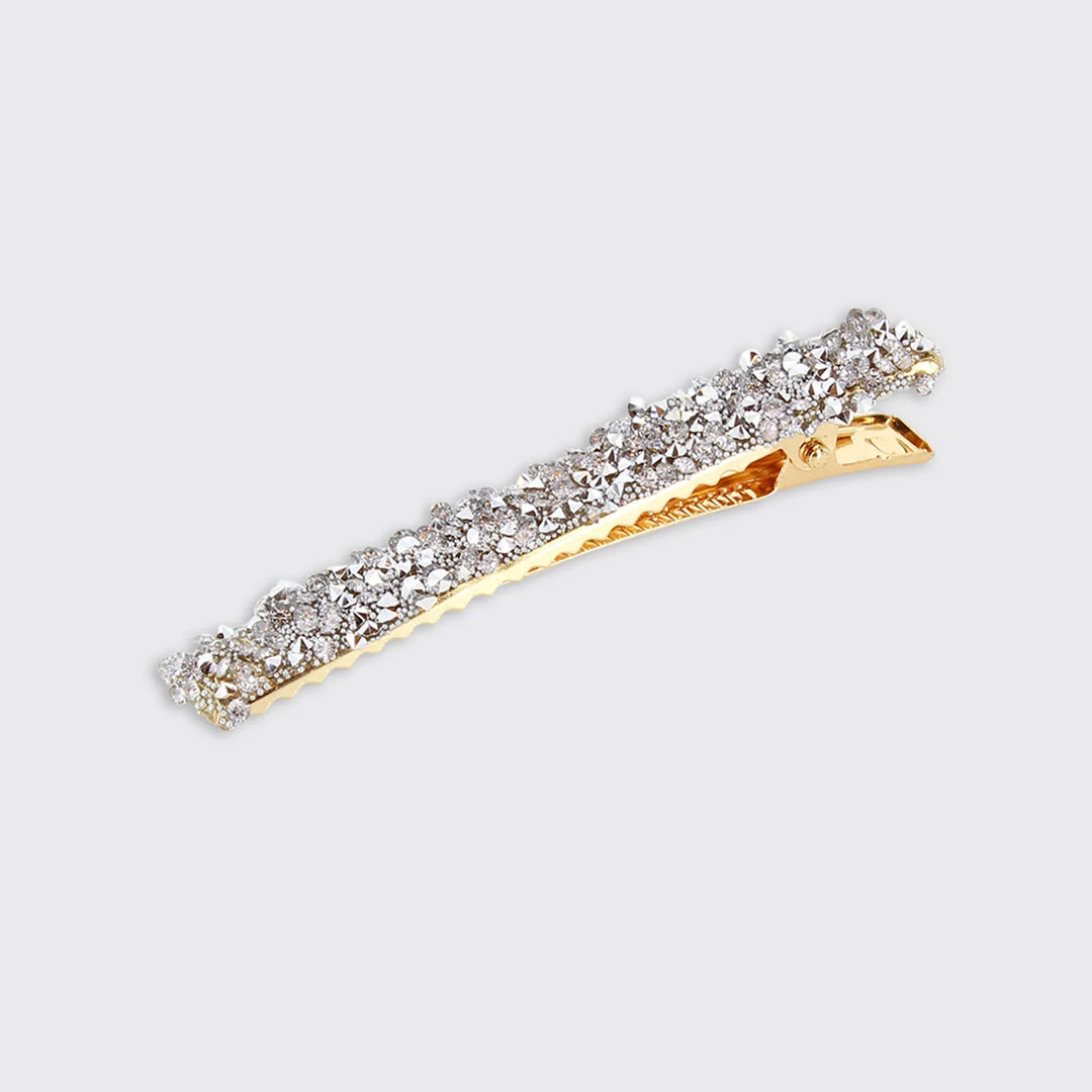 Silver Barrette Hair Clip