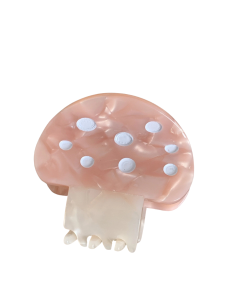 Pink Mushroom Hair Claw Clip