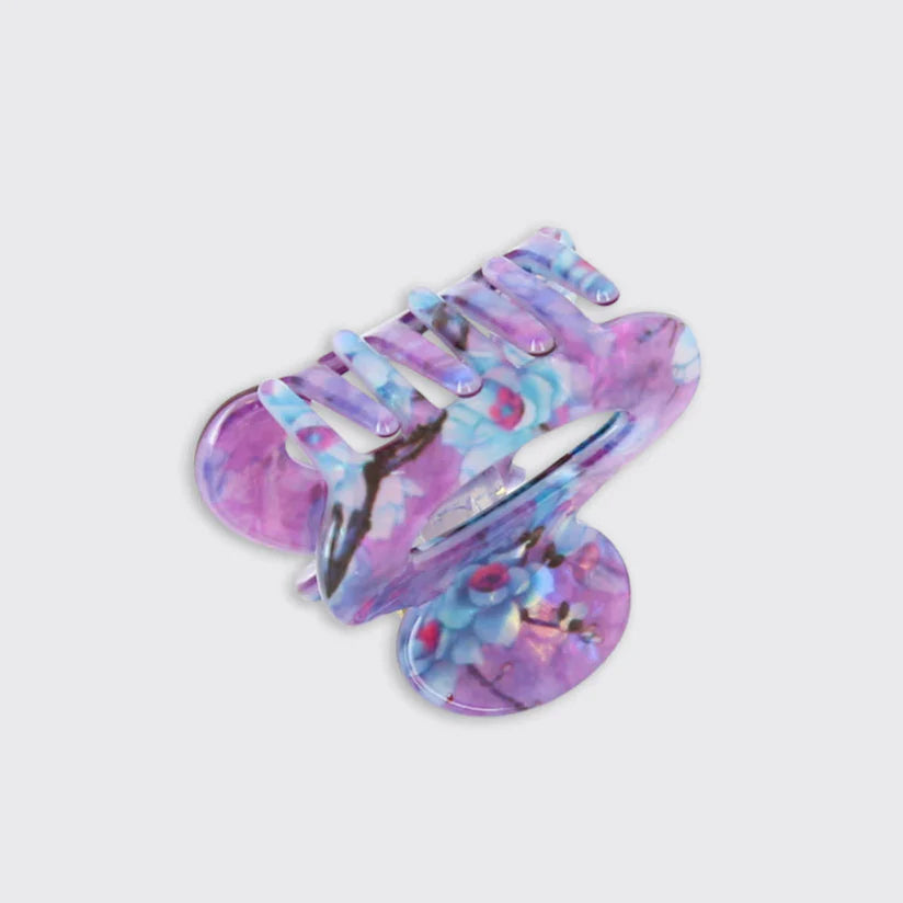 Amethyst Cherry Blossom Small Hair Clip