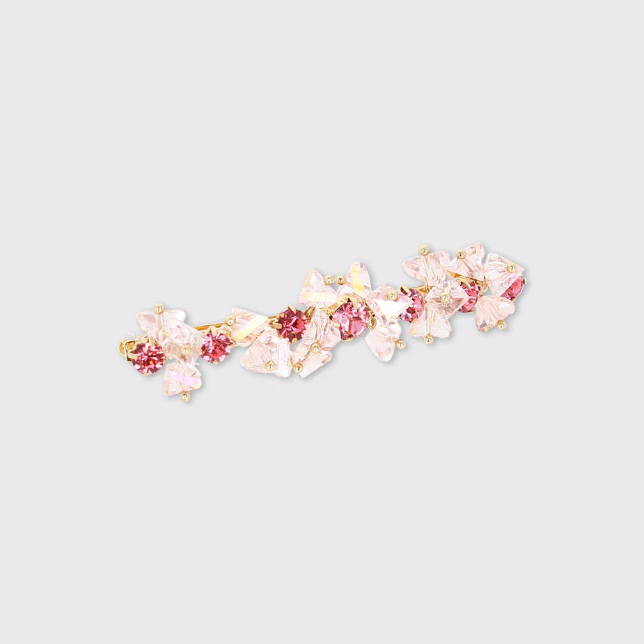 Pink Crystal Hair Clip