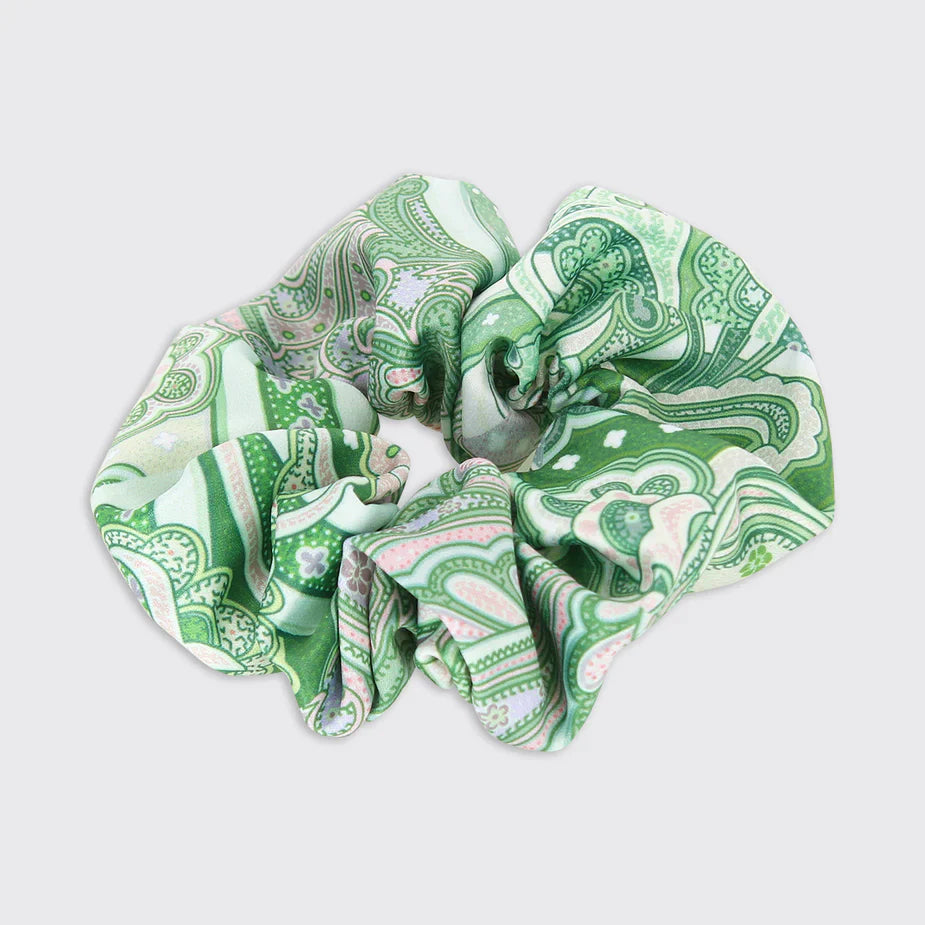 Green Cyndi Scrunchie