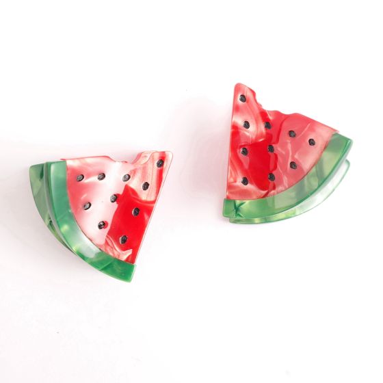 Watermelon Hair Claw Clips Twin Pack