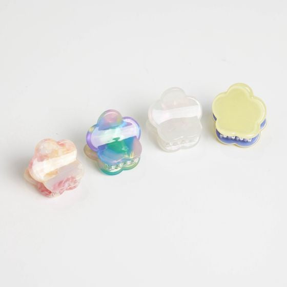 Little Flowers Hair Clips Pack Of Four