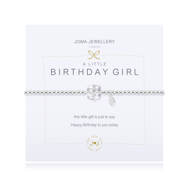 Joma Jewellery A Little Birthday Girl Crystal Parcel Bracelet