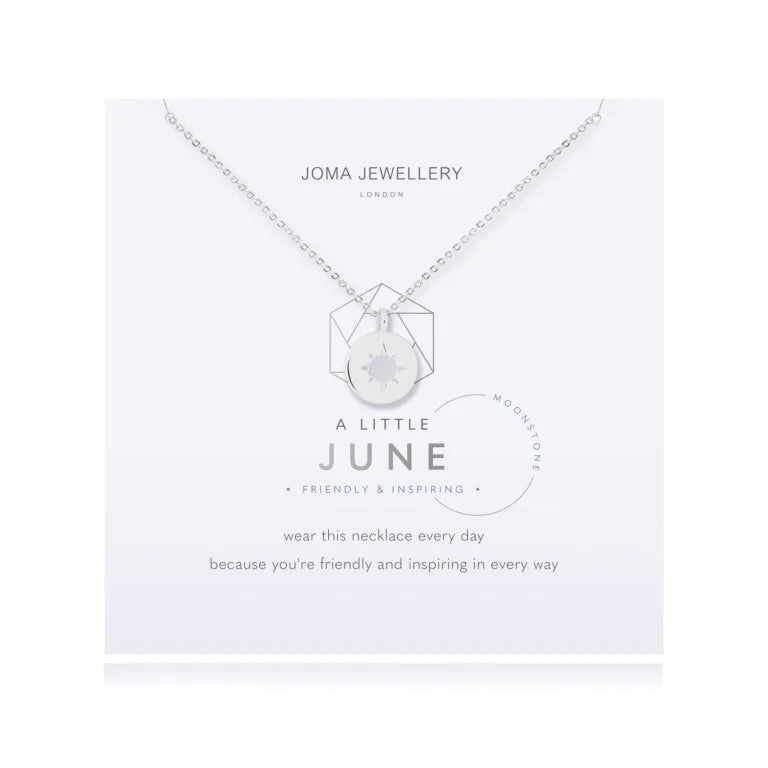 Joma Jewellery A Little Birthstone Necklace June Moonstone