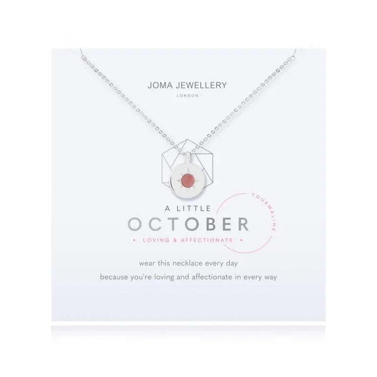 Joma Jewellery A Little Birthstone Necklace October Tourmaline