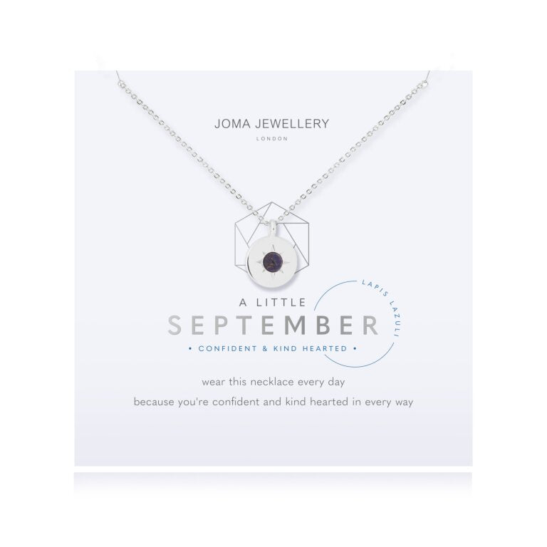 Joma Jewellery A Little Birthstone Necklace September Lapis Lazuli