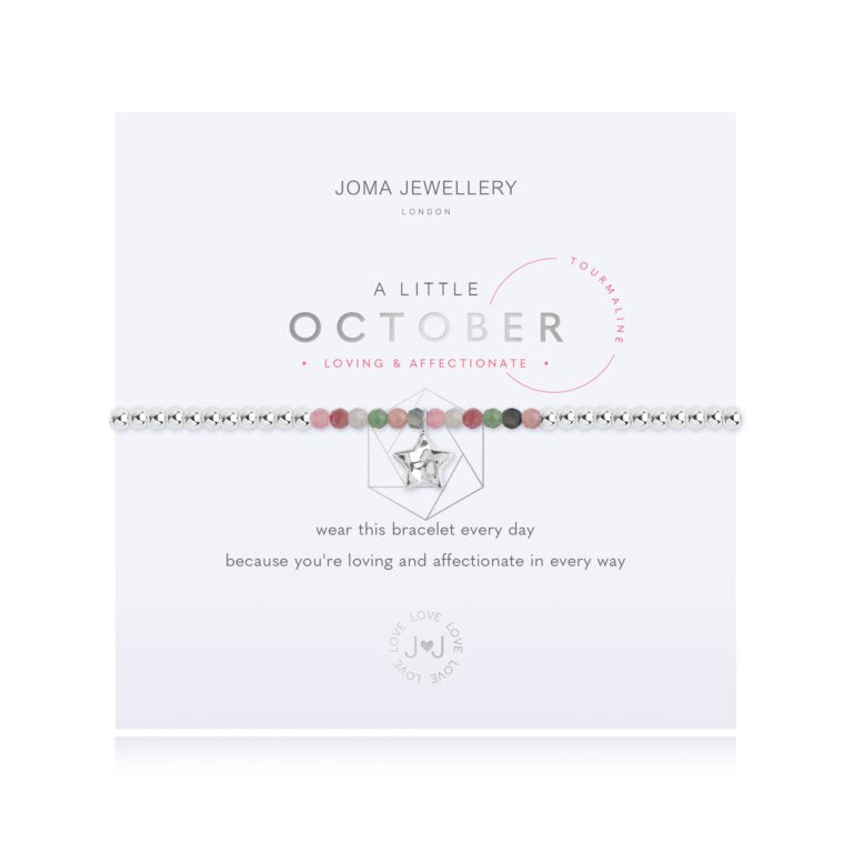 Joma Jewellery A Little Birthstone October Tourmaline Bracelet