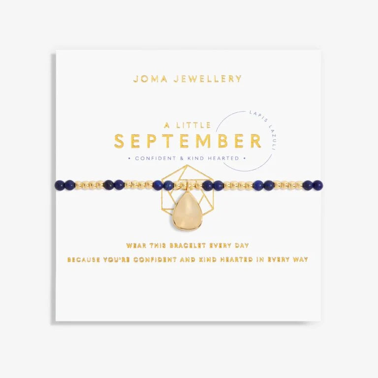 Joma Jewellery A Little Birthstone September Lapis Lazuli Gold Bracelet