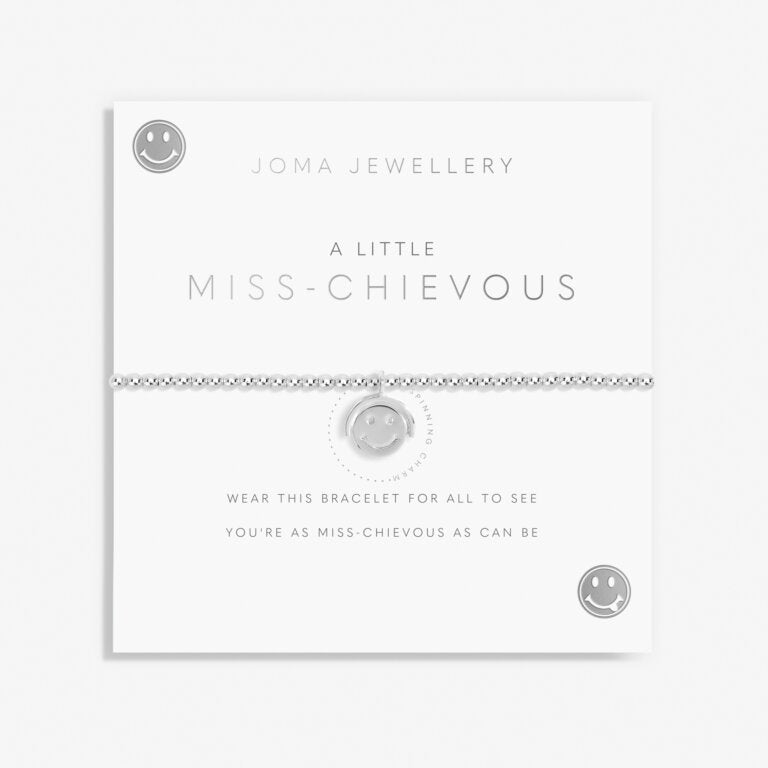 Joma Jewellery A Little Childrens Miss-Chevious Silver Bracelet