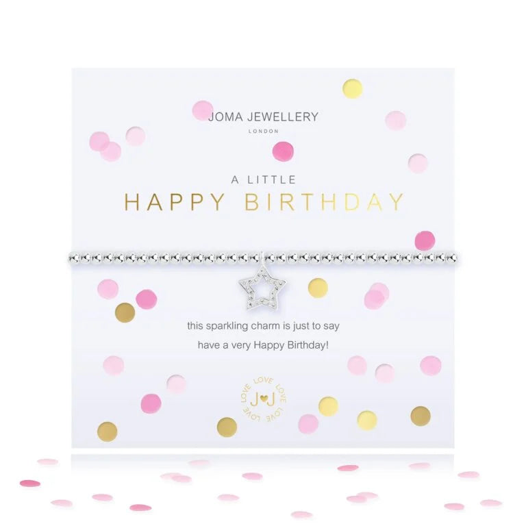 Joma Jewellery A Little Confetti Happy Birthday Bracelet