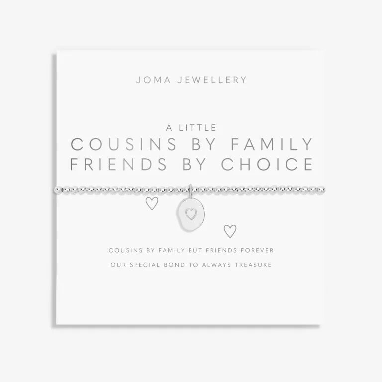 Joma Jewellery A Little Cousins By Family Friends By Choice Silver Plated Bracelet