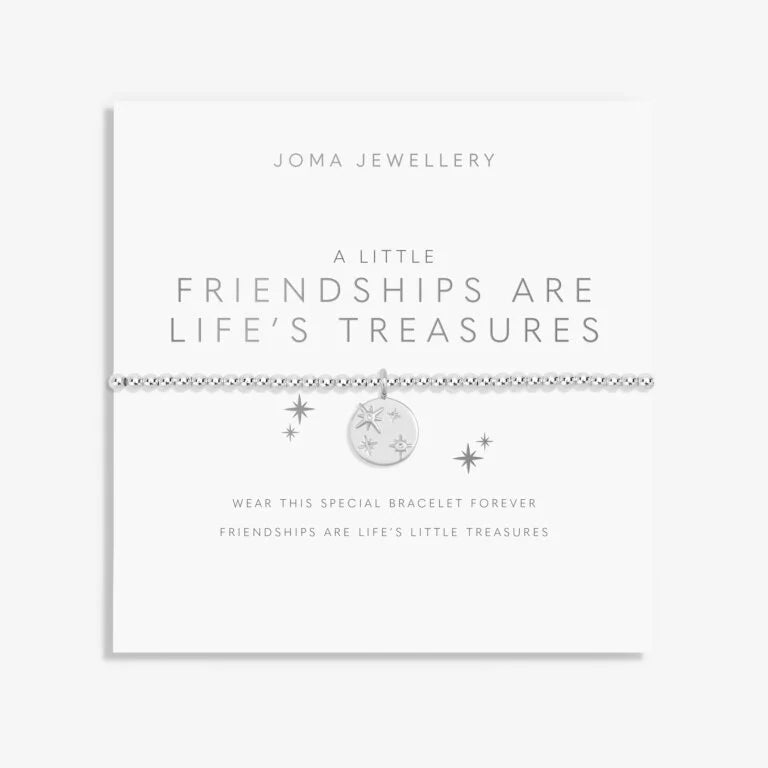 Joma Jewellery A Little Friendships Are Lifes Treasures Silver Plated Bracelet