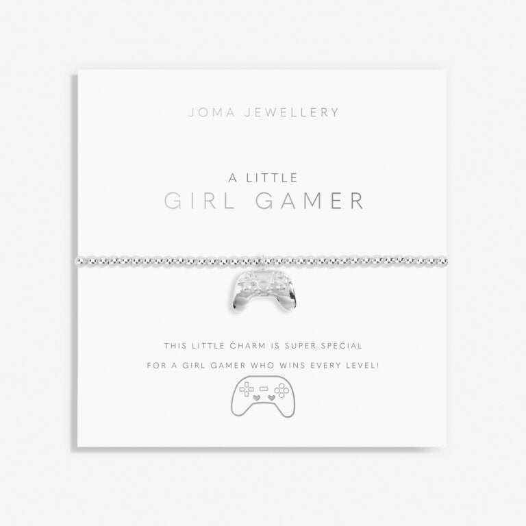 Joma Jewellery A Little Girl Gamer Silver Bracelet