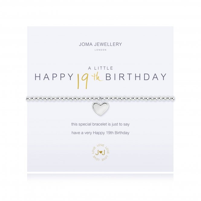 Joma Jewellery A Little Happy 19th Birthday Bracelet