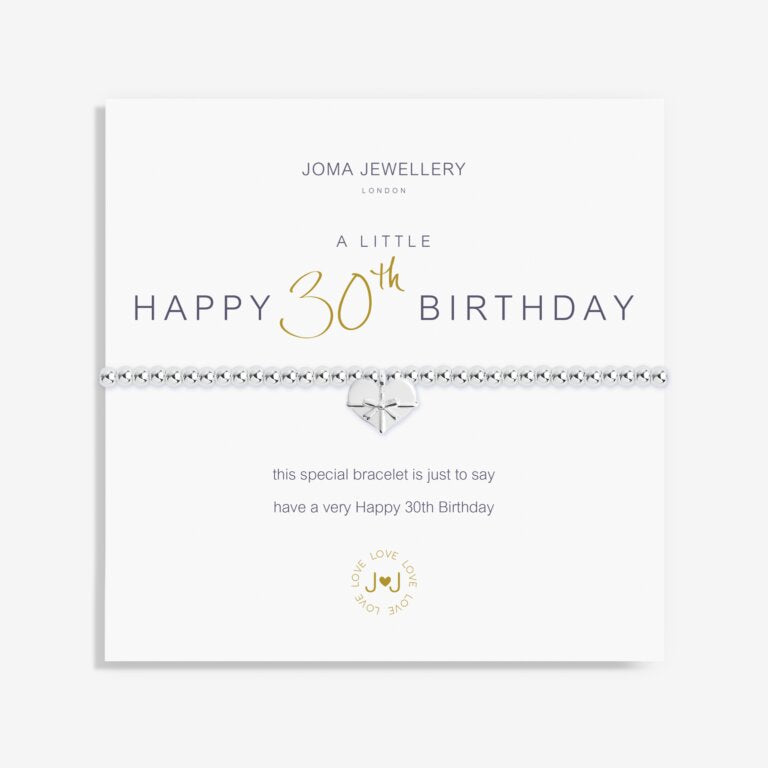 Joma Jewellery A Little Happy 30th Birthday Bracelet