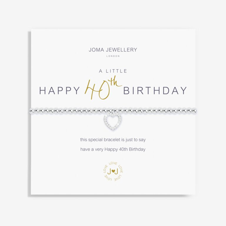 Joma Jewellery A Little Happy 40th Birthday Bracelet