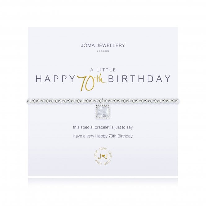 Joma Jewellery A Little Happy 70th Birthday Bracelet