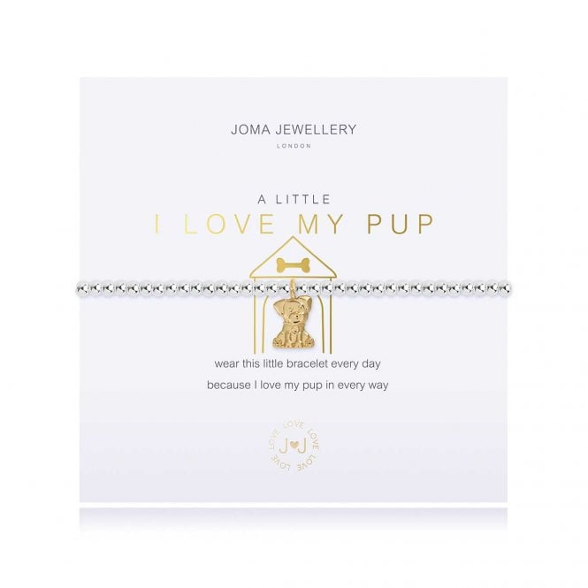 Joma Jewellery A Little I Love My Pup Bracelet
